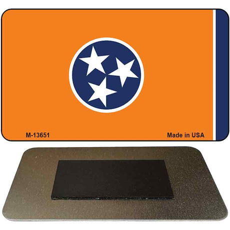 Tennessee Flag Orange Novelty Metal Magnet