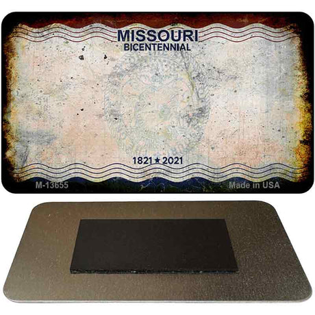 Missouri Bicentennial Rusty Blank Novelty Metal Magnet M-13655