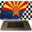 Arizona Racing Flag Novelty Metal Magnet M-13688