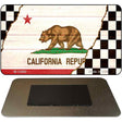 California Racing Flag Novelty Metal Magnet M-13690