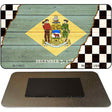 Delaware Racing Flag Novelty Metal Magnet M-13693