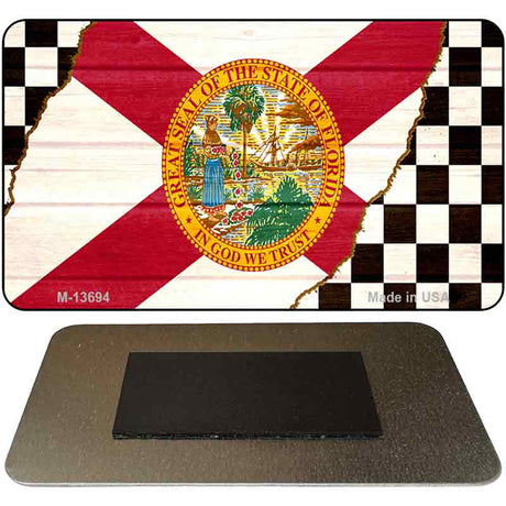 Florida Racing Flag Novelty Metal Magnet M-13694