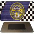 Nebraska Racing Flag Novelty Metal Magnet M-13712