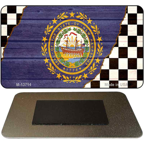 New Hampshire Racing Flag Novelty Metal Magnet M-13714