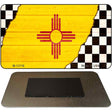 New Mexico Racing Flag Novelty Metal Magnet M-13716