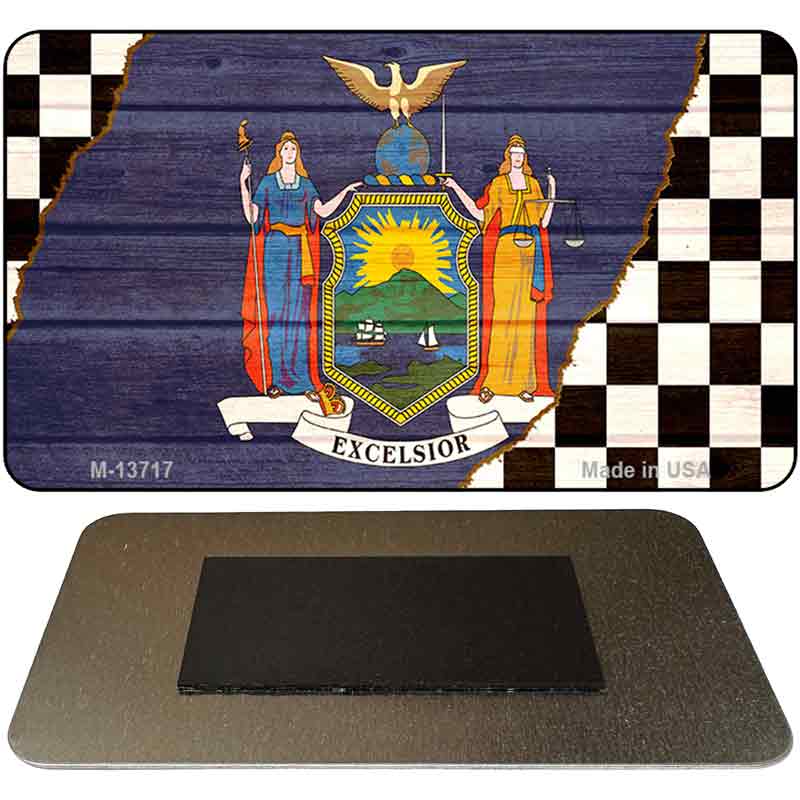 New York Racing Flag Novelty Metal Magnet M-13717