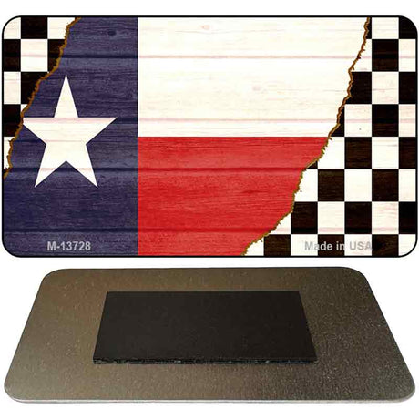 Texas Racing Flag Novelty Metal Magnet M-13728