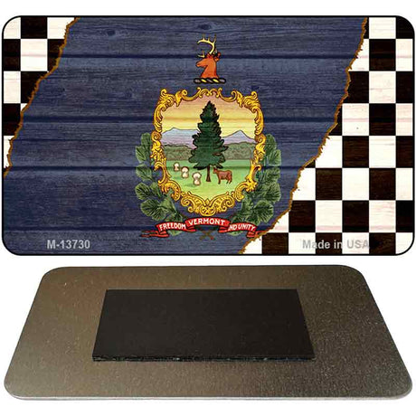 Vermont Racing Flag Novelty Metal Magnet M-13730