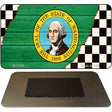 Washington Racing Flag Novelty Metal Magnet M-13732