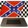 Confederate Racing Flag Novelty Metal Magnet M-13736