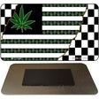 Weed American Racing Flag Novelty Metal Magnet M-13739