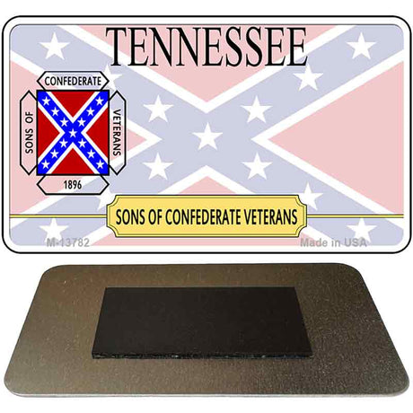 Tennessee Confederate Novelty Metal Magnet M-13782