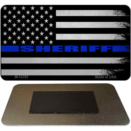 Sheriff Blue Flag Novelty Metal Magnet M-13787