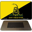 Dont Tread On Me Yellow|Black Novelty Metal Magnet