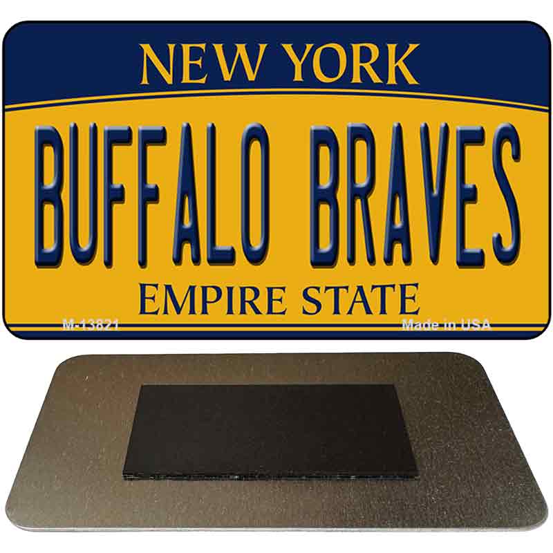 Buffalo Braves New York Novelty Metal Magnet