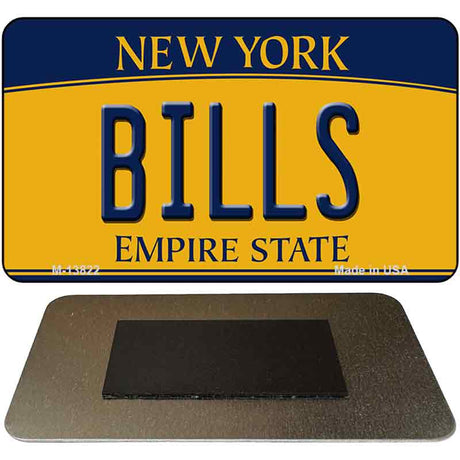 Bills New York Yellow Novelty Metal Magnet