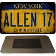 Allen 17 New York Yellow Novelty Metal Magnet