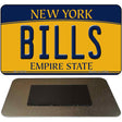 Bills NY Yellow Novelty Metal Magnet