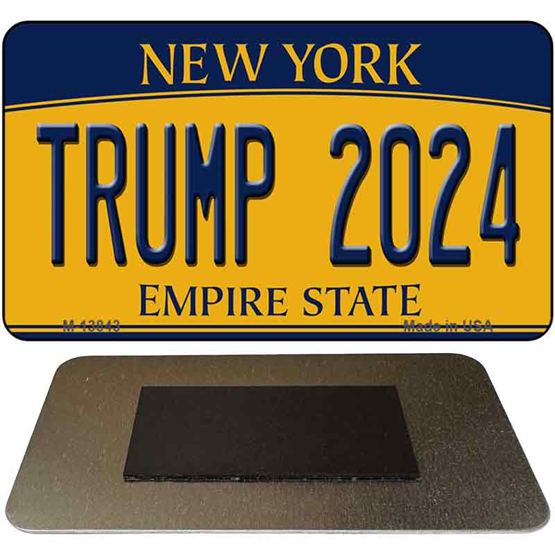 Trump 2024 New York Novelty Metal Magnet