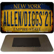 Allen Diggs 21 NY Yellow Rusty Novelty Metal Magnet