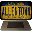 Allentown NY Yellow Rusty Novelty Metal Magnet