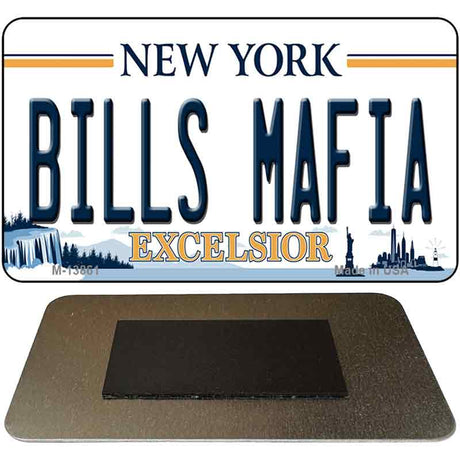 Bills Mafia NY Excelsior Novelty Metal Magnet