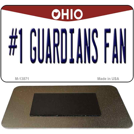 Number 1 Guardians Fan Ohio Novelty Metal Magnet