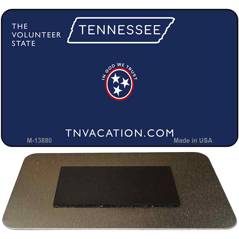 Blank Tennessee Blue Novelty Metal Magnet