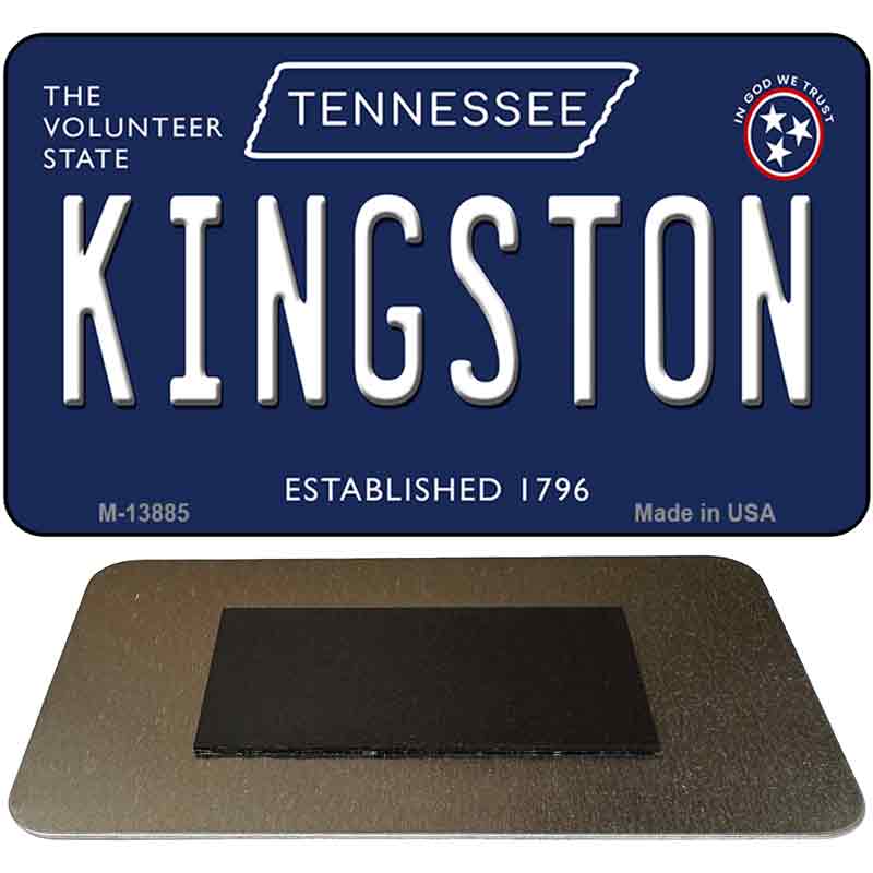 Kingston Tennessee Blue Novelty Metal Magnet