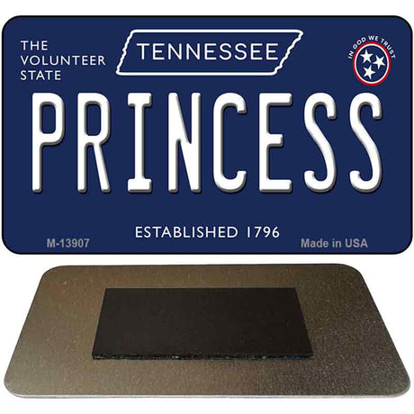 Princess Tennessee Blue Novelty Metal Magnet