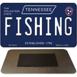 Fishing Tennessee Blue Novelty Metal Magnet