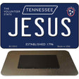 Jesus Tennessee Blue Novelty Metal Magnet