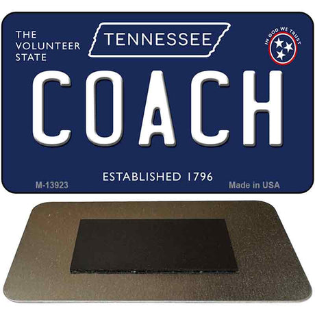 Coach Tennessee Blue Novelty Metal Magnet