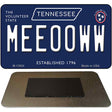 Meeooww Tennessee Blue Novelty Metal Magnet