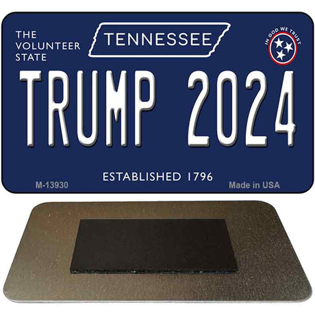 Trump 2024 Tennessee Blue Novelty Metal Magnet