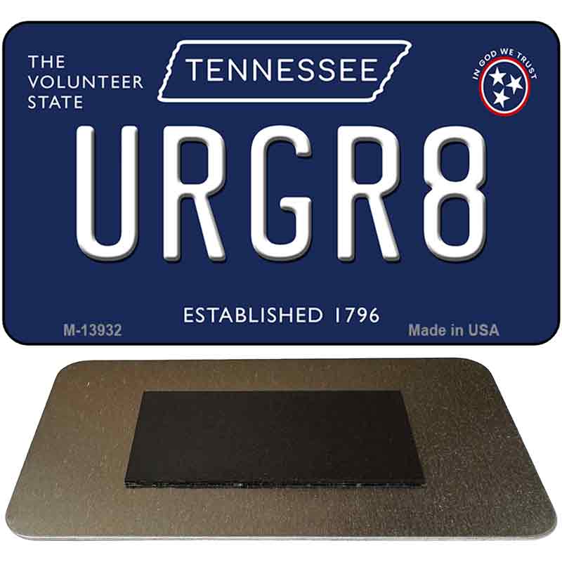 URGR8 Tennessee Blue Novelty Metal Magnet