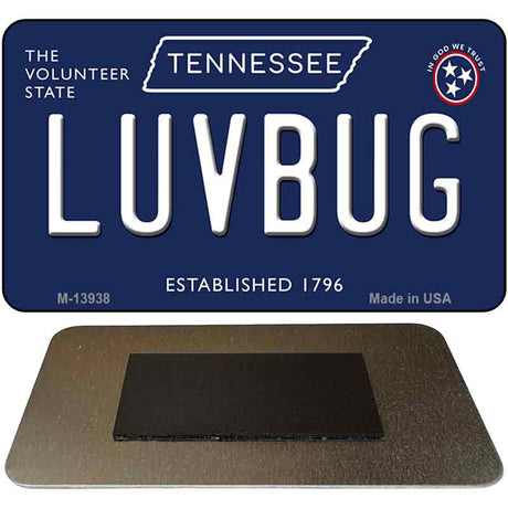 Luv Bug Tennessee Blue Novelty Metal Magnet