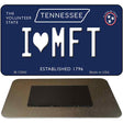 I Heart MFT Tennessee Blue Novelty Metal Magnet