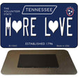 More Love Hearts Tennessee Blue Novelty Metal Magnet