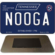 Nooga Tennessee Blue Novelty Metal Magnet