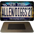 Allen Diggs 21 NY Blue Novelty Metal Magnet