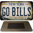 Go Bills New York White Novelty Metal Magnet