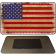 Grunge American Flag Novelty Metal Magnet