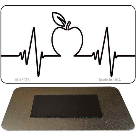 Apple Heart Beat Novelty Metal Magnet