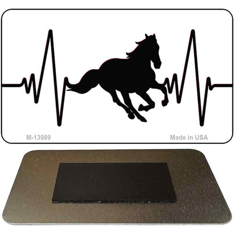 Horse Heart Beat Novelty Metal Magnet