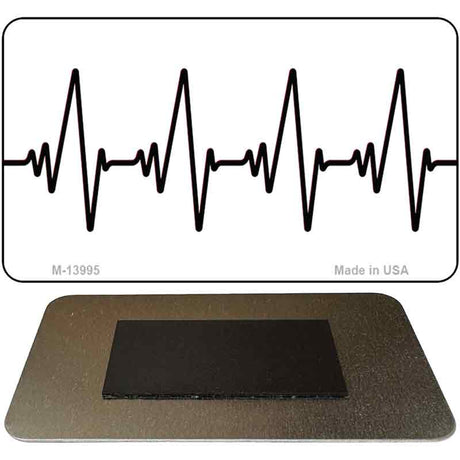 Heart Beats Novelty Metal Magnet