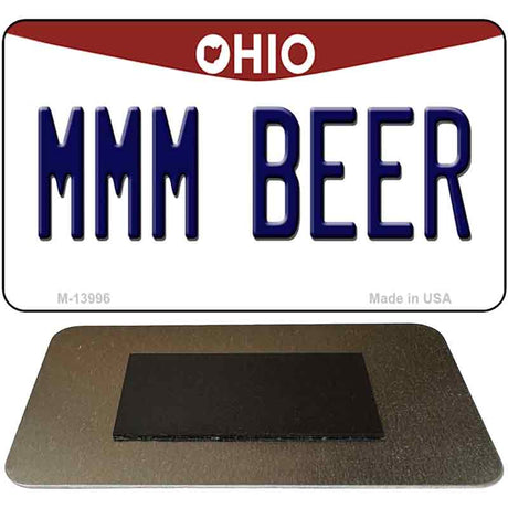 MMM Beer Ohio Novelty Metal Magnet