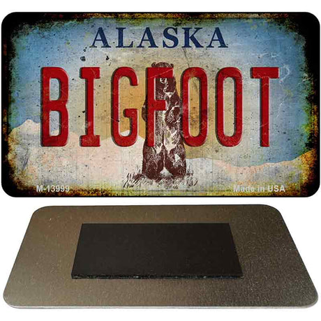 Bigfoot Alaska Novelty Metal Magnet