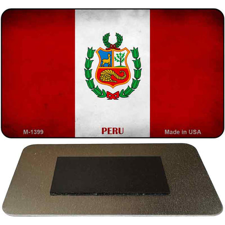 Peru Flag Novelty Metal Magnet M-1399