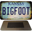 Bigfoot Kansas Novelty Metal Magnet